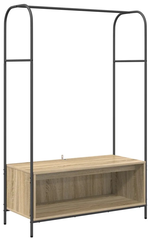 Polcos ruhatartó Sonoma tölgy 100x44x160 cm