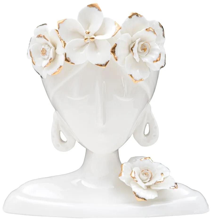 Young Woman fehér porcelán váza - Mauro Ferretti
