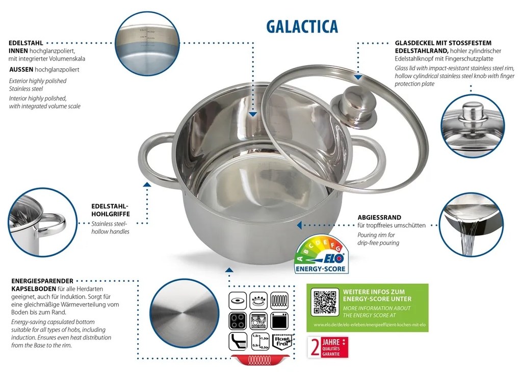 Elo 22015 Basic 15 darabos Galactica étkészlet