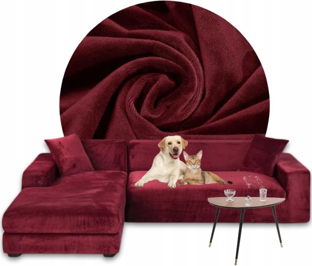 Sarok Huzat Kanapé Velúr Prémium Plüss Bal 3+3OS Oeko-tex