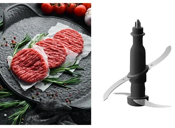 Concept RM3300 - Konyhai robotgép darálóval 1000W/230V fekete/rozsdamentes