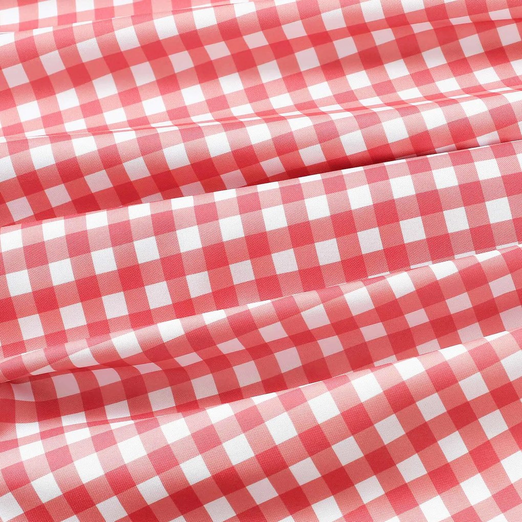 Goldea teflonos asztalterítő - piros kockás 100 x 140 cm