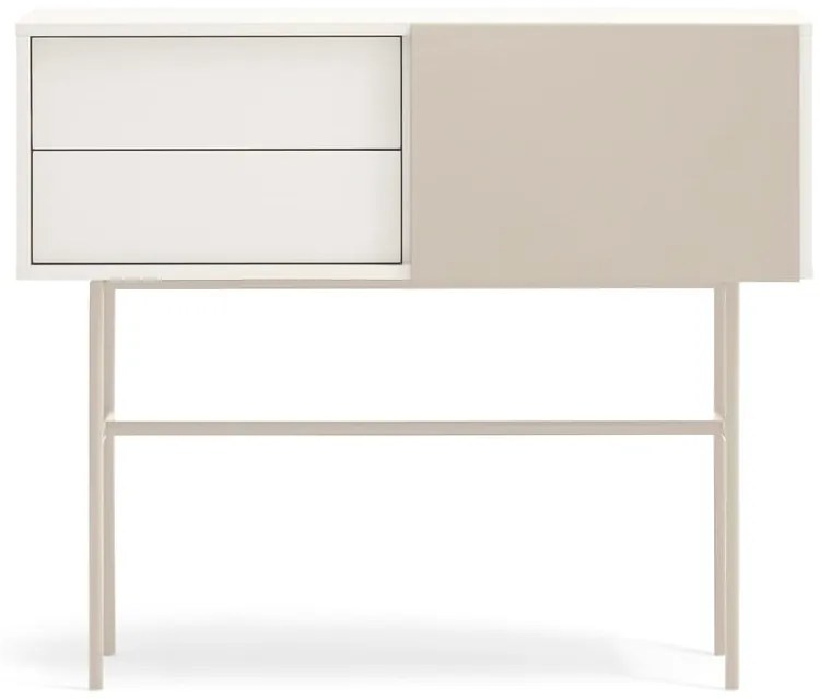 Bézs-krémszínű konzolasztal 35x110 cm Nube – Teulat