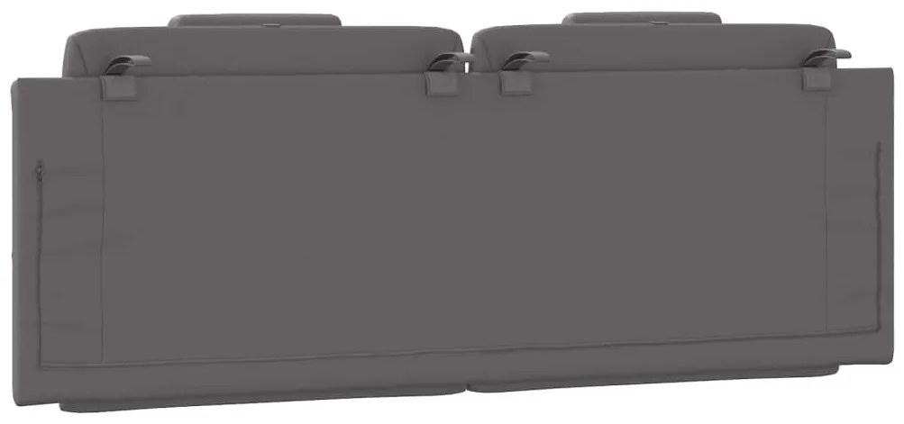 szürke műbőr fejtámla párna Viana 120 cm