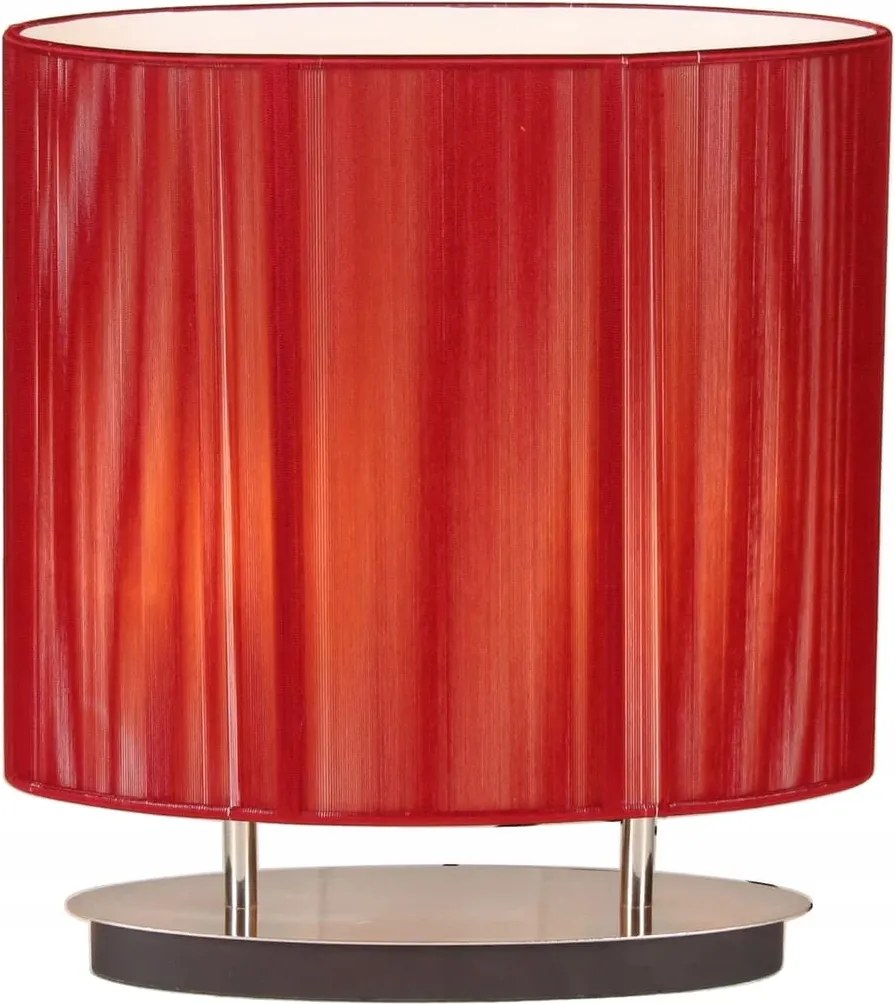 Candellux Artemis asztali lámpa 2xE27 60W króm/piros