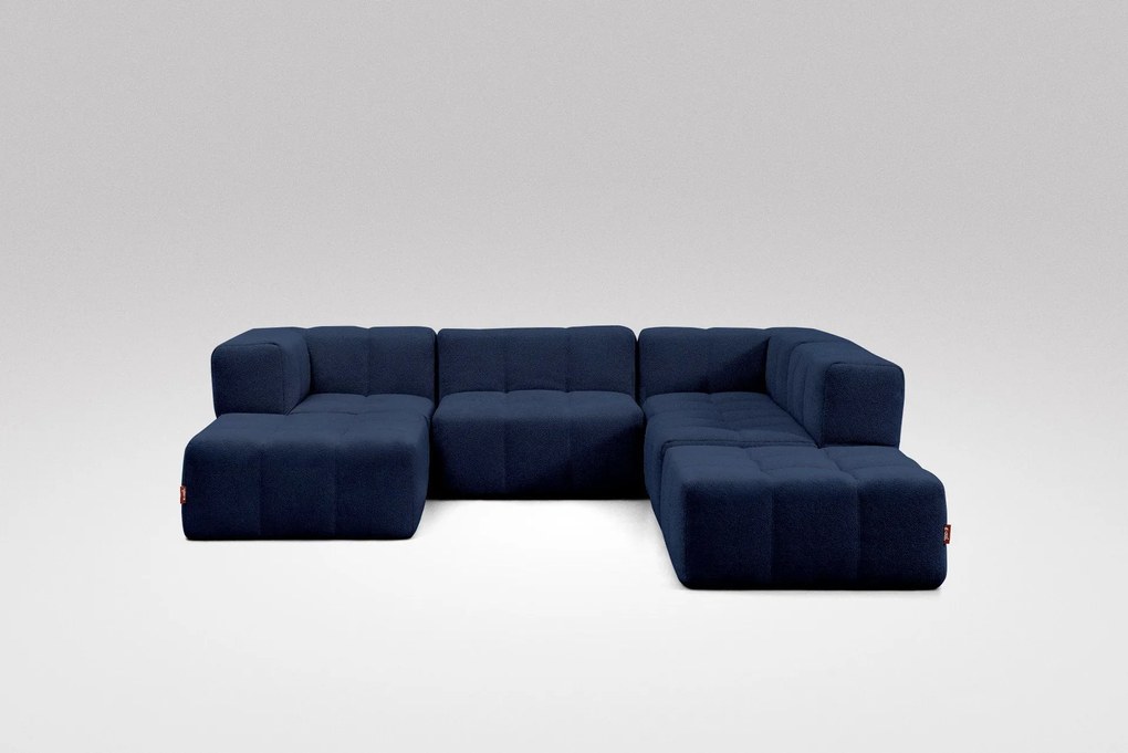 6 Teiliges Modulares Sofa – Blau
