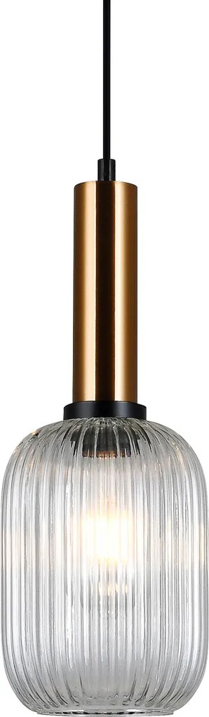 Italux glamour modern függeszték antiola sárgaréz átlátszó itxpnd55881mbrocl