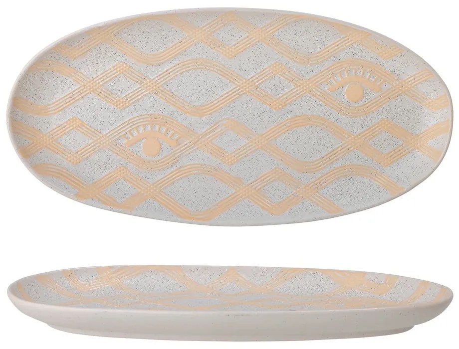 Agyagkerámia dekoratív tál 17.5x35 cm Newa – Bloomingville