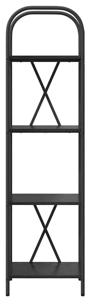 Könyvespolc Musta tammi 40 x 30 x 146 cm Faanyag