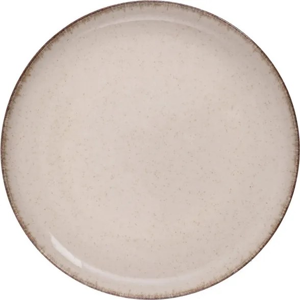 Tányérkészlet porcelán, fahéj, 24 darabos