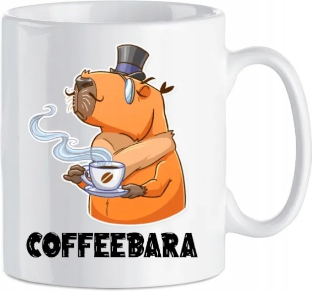 Kapibara Coffeebara nyomott mintás bögre Vicces ajándék