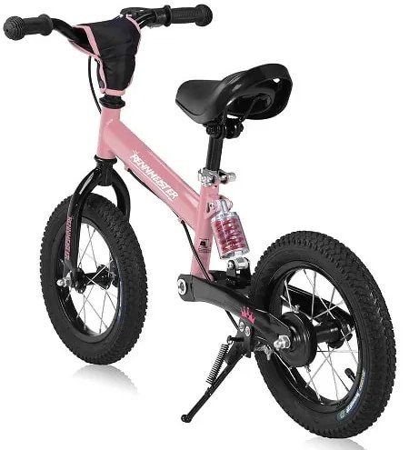 Rennmeister® Gyerek futóbicikli rugózással – rózsaszín