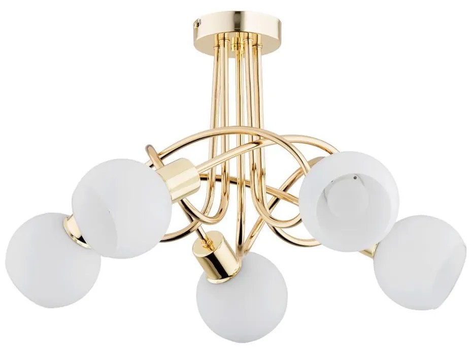 Felületre szerelhető csillár ERYKA 5xE14/10W/230V arany