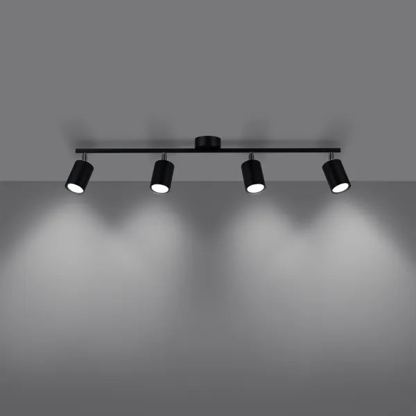 Sollux SL.1168 - Spotlámpa LEMMI 4xGU10/10W/230V fekete