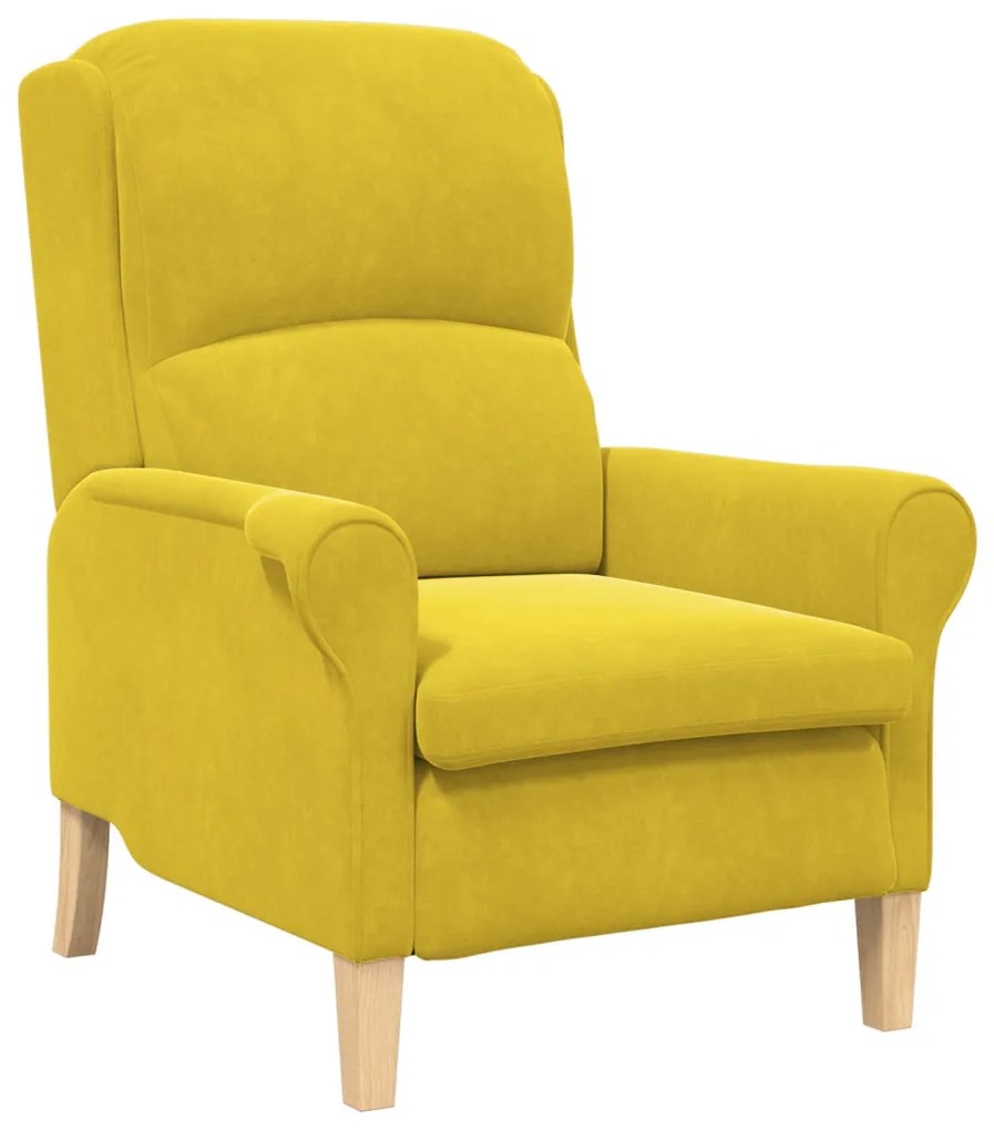 Sárga Karosszék Sárga Textil, Fa Standard Sárga Karosszék