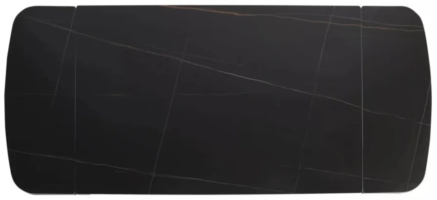 Sento bővíthető étkezőasztal fekete 120-180cm
