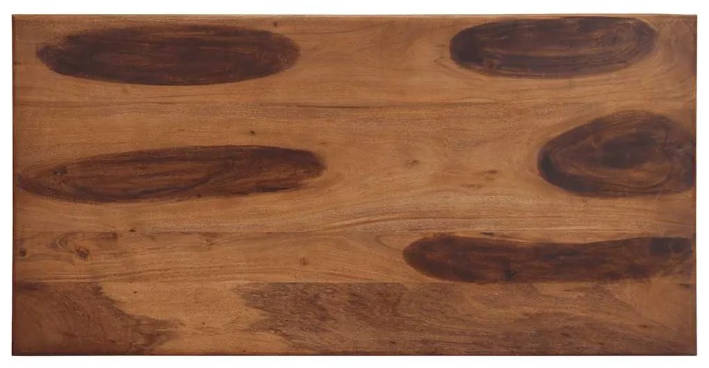 vidaXL étkezőasztal 120x60x77 cm tömörfa akácfa