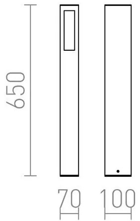 RED - Design Rendl - R10441 - Kültéri lámpa TREEZA 1xE27/26W/230V IP54