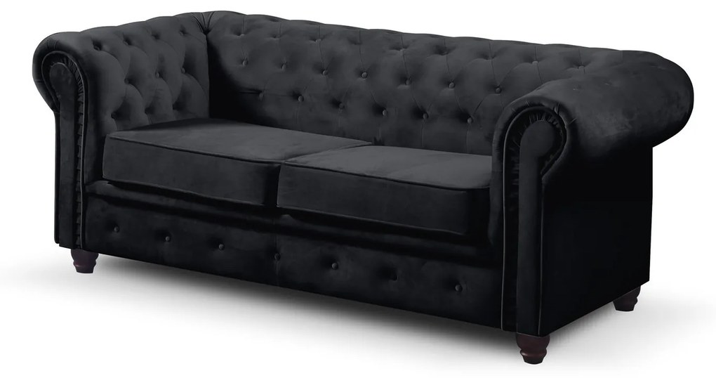 Infinity Chesterfield III kanapé  Sötétszürke