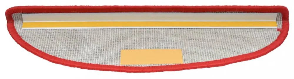 vidaXL 10 db piros lépcsőszőnyeg 56 x 17 x 3 cm