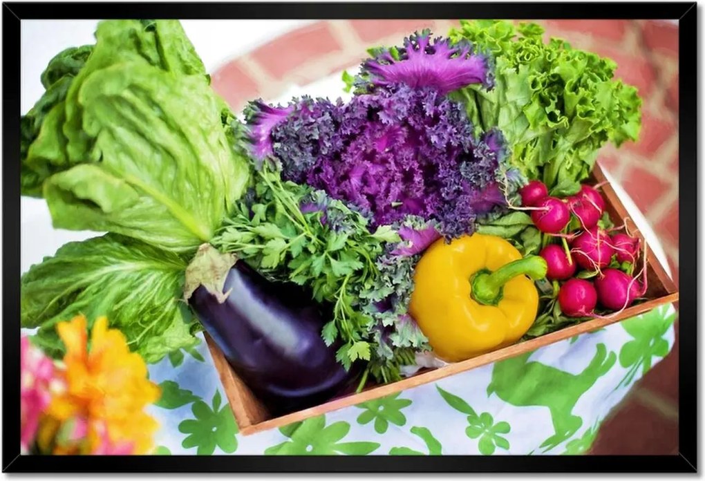 Poszterek keretben 60x40 Zöldségek