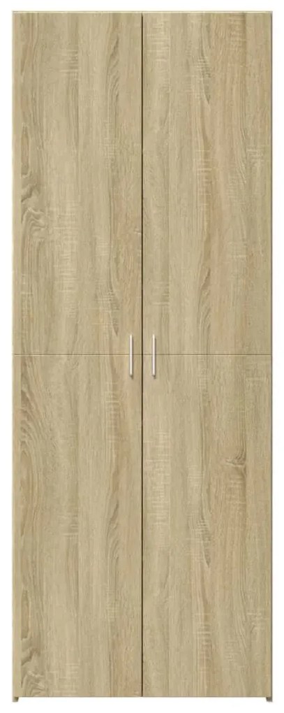 sonoma tölgy színű szerelt fa magasszekrény 70 x 42,5 x 185 cm