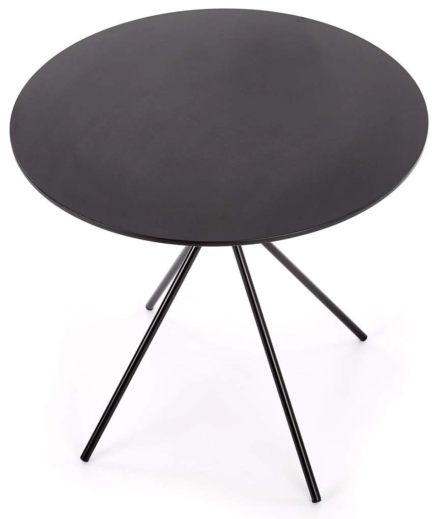 AKCIÓ Fekete étkezőasztal PHANTOM 80x80 II. osztály