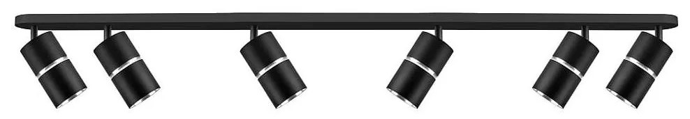Polux Spotlámpa BAMBOO 6xGU10/10W/230V fekete SA1944