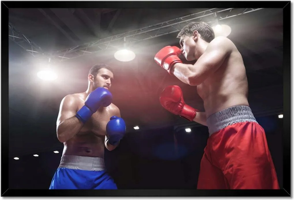 Poszterek keretben 60x40 Ökölvívó harc Ökölvívás