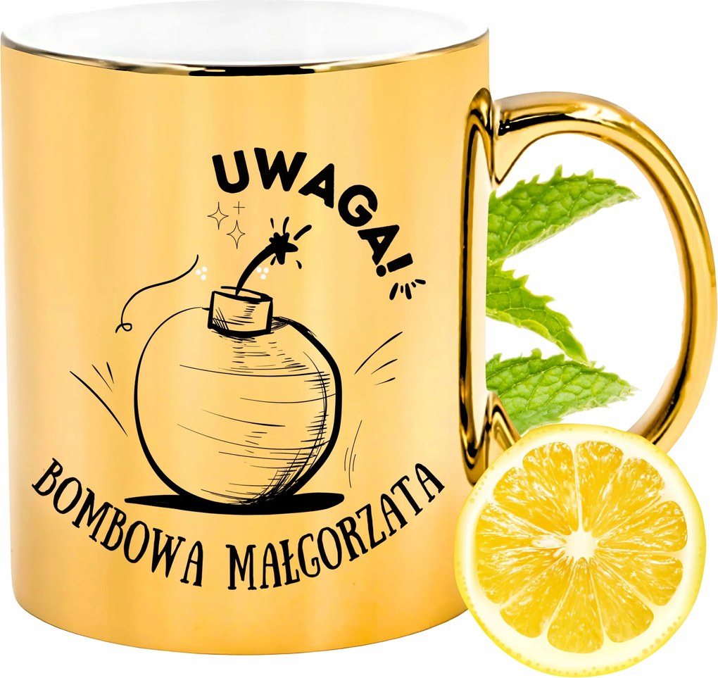 Prémium Arany Csillogó Bögre Margitnak Ajándék Nyomtatott Fotóval