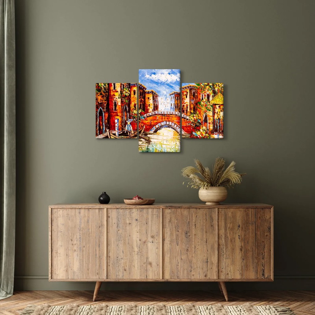 Kép - Olajfestmény a városról III. (90x60 cm)