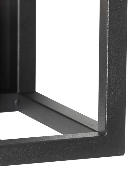 Ipari fali lámpa fekete - Cage