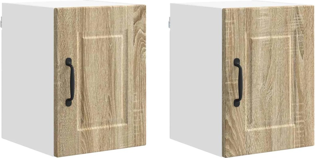 vidaXL Konyhaszekrény 2 pcs Sonoma tölgy 30 x 31 x 40 cm Faanyag