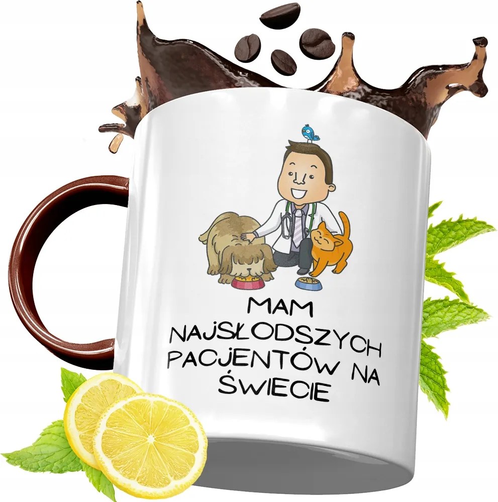 Bordó Bögre Állatorvosnak Születésnapi Ajándék fényképes nyomtatással