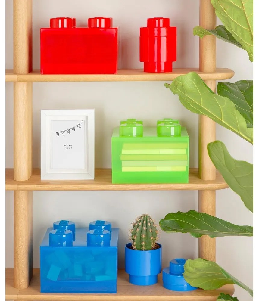 Piros műanyag gyerek tárolódoboz 25x25x18 cm – LEGO®