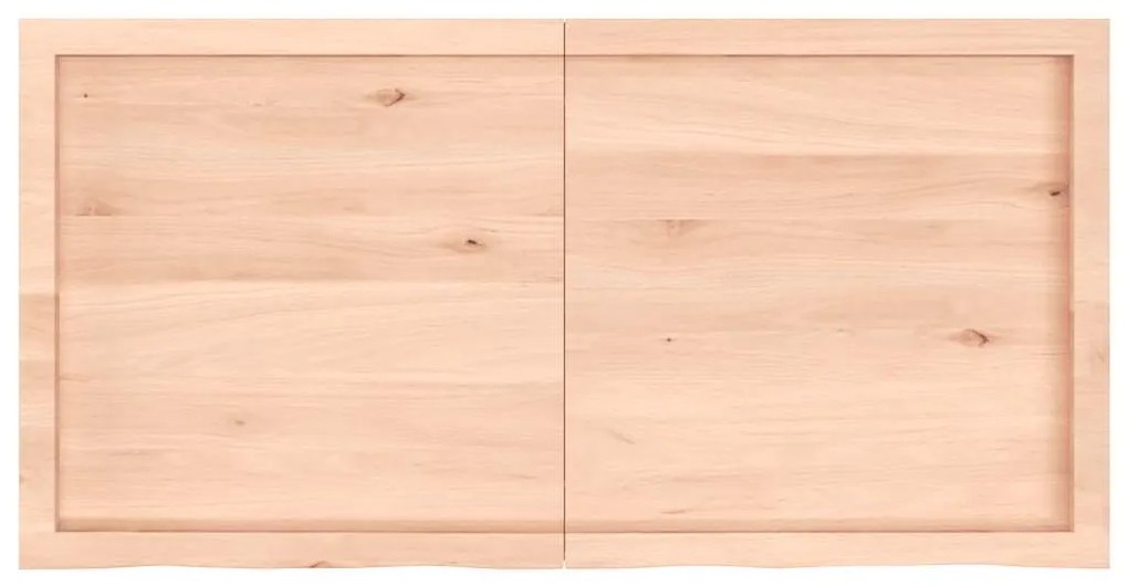 kezeletlen tömör fa fürdőszobai pult 120x60x(2-6) cm