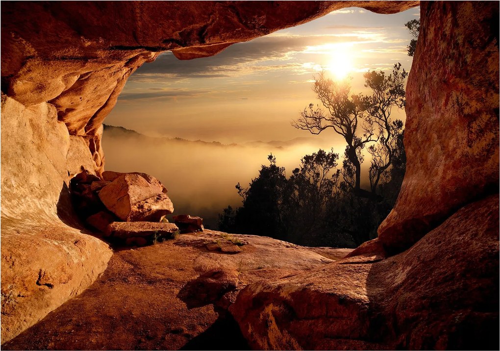 Fotótapéta Barlang hegyek napfelkelte vinil kilátás 368x254 +ragasztó