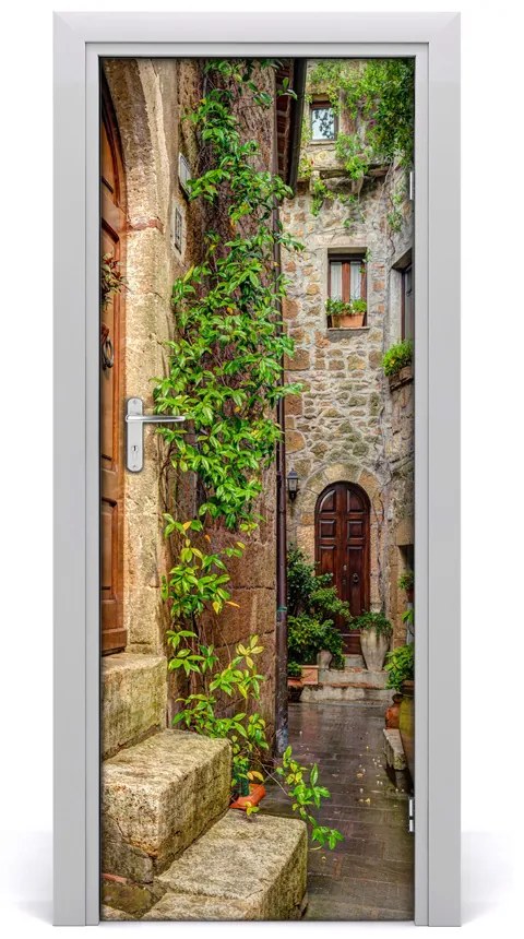 Ajtóposzter öntapadós olasz utcákon 95x205 cm