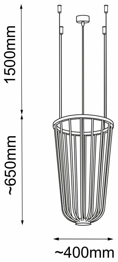 ANTIGO 5146 MOON Modern Led Függesztett Lámpa Ezüst GX53 IP20