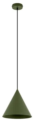ETNA II kábeles függeszték, 1xE27/15W/230V, átm. 25 cm, zöld