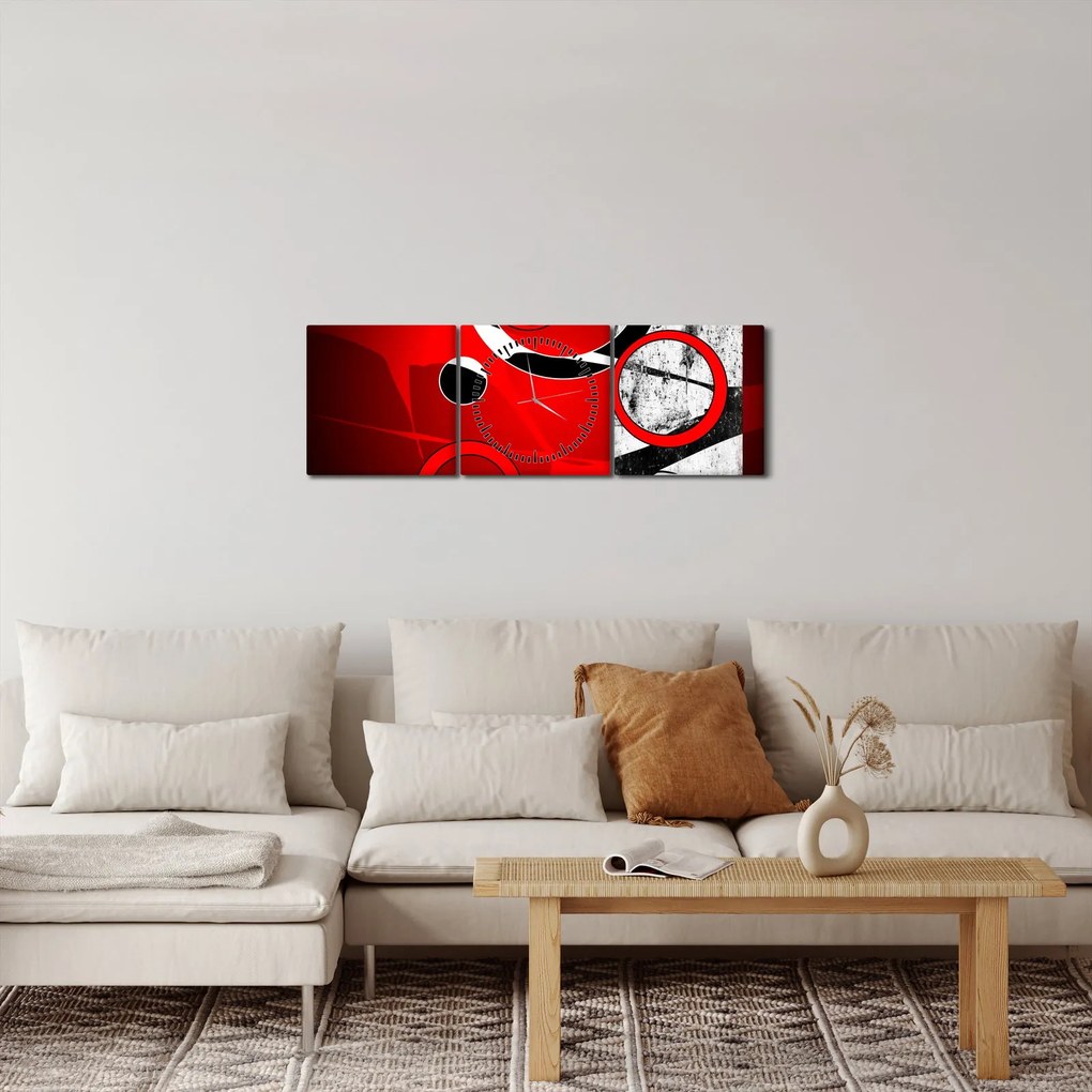 Az absztrakció képe (órával) (90x30 cm)