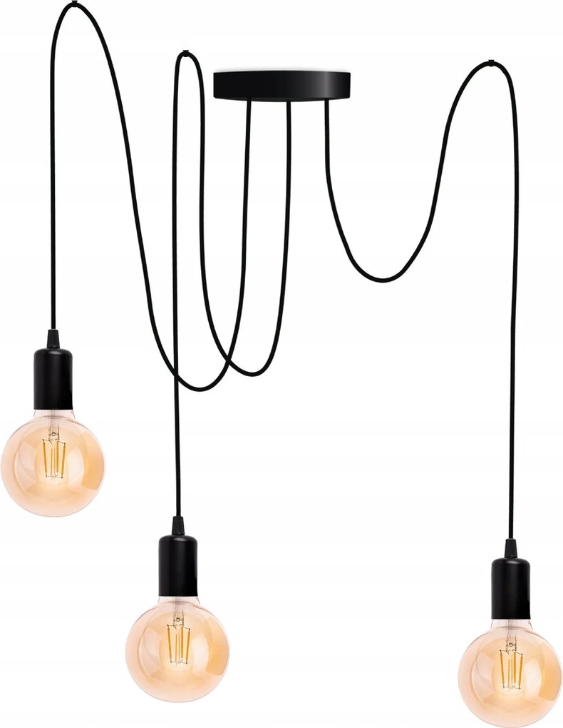 Led Mennyezeti Lámpa Függő Csillár Plafon Loft Led Pók 3x E27 Loft