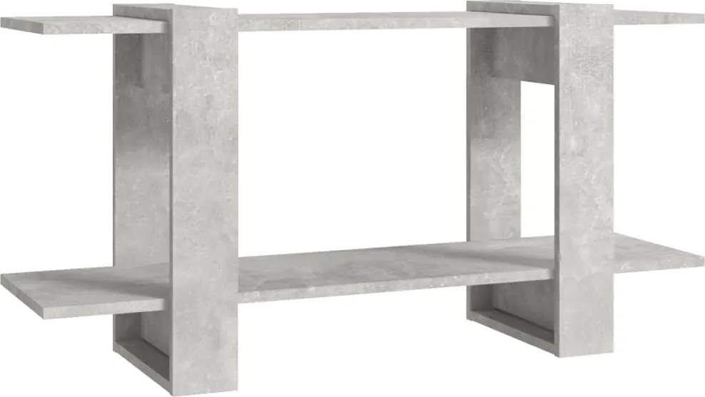 vidaXL betonszürke szerelt fa könyvszekrény 100 x 30 x 51 cm
