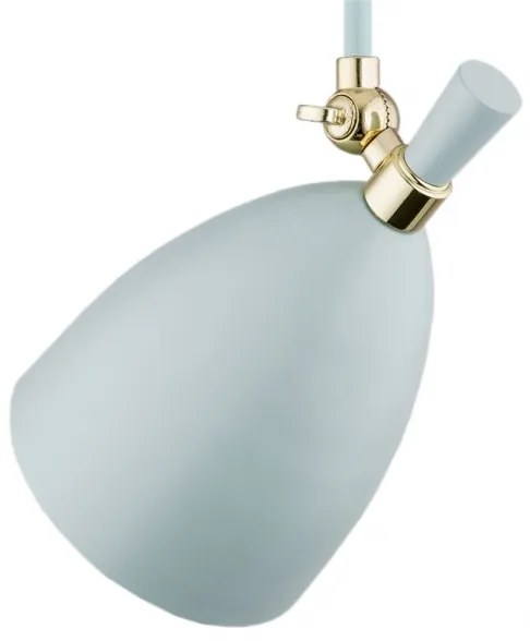 Argon 4685 - Csillár rúdon CHARLOTTE 1xE27/15W/230V kék/arany