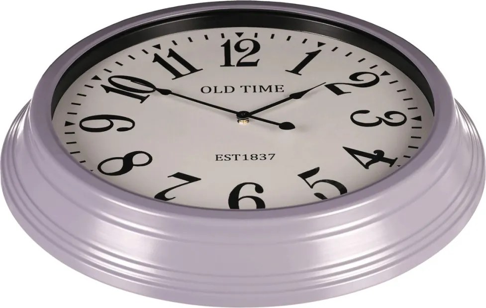 Falióra 58 cm átmérő MDF üveg fém kerettel OLD TIME felirattal