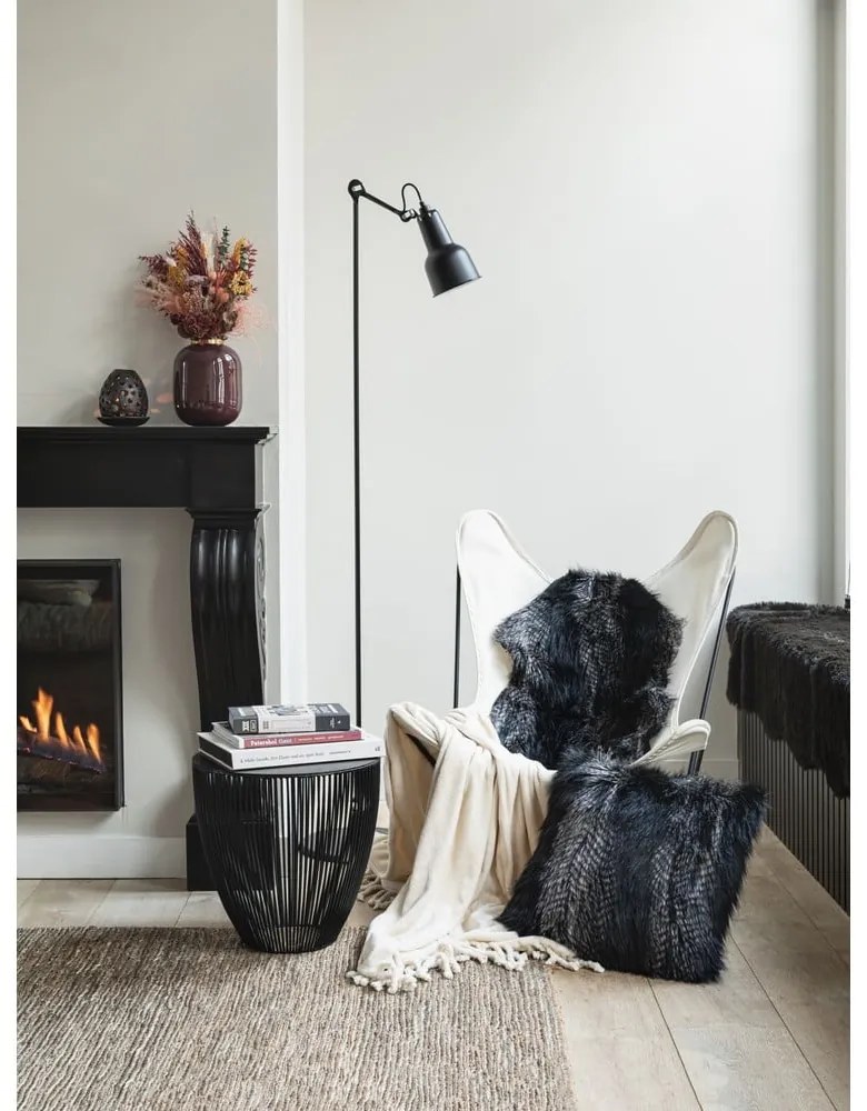 Fox fekete műszőrme, 50 x 80 cm - Tiseco Home Studio