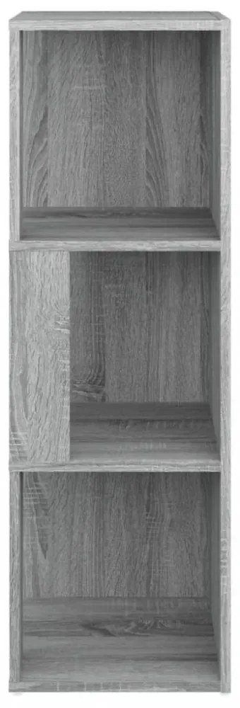 szürke sonoma színű szerelt fa sarokszekrény 33 x 33 x 100 cm
