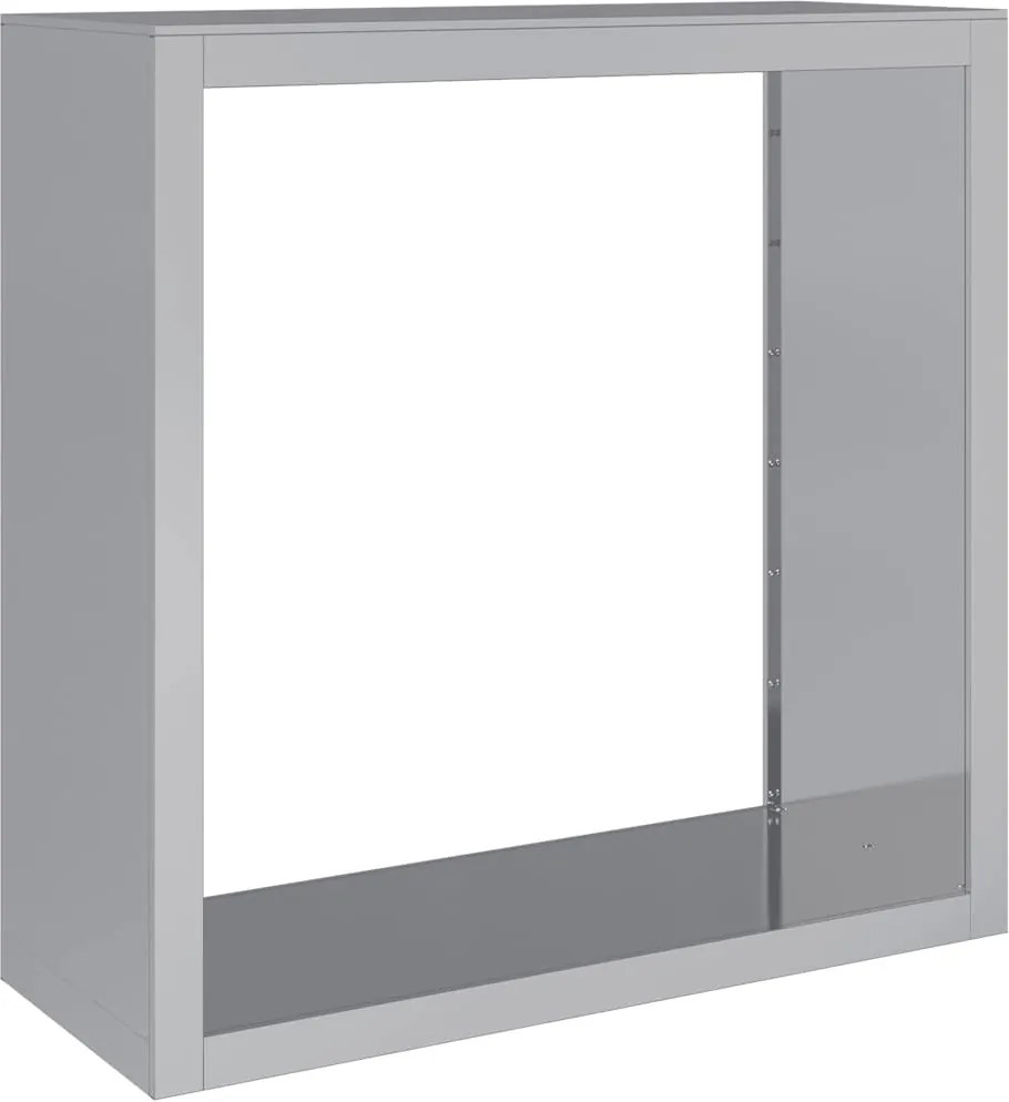 vidaXL horganyzott acél tűzifatároló 100 x 40 x 100 cm