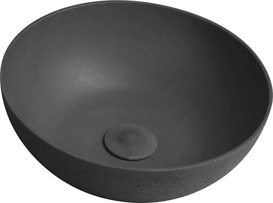Sapho - FORMIGO ráültethető mosdó átm. 39 cm beton/antracit