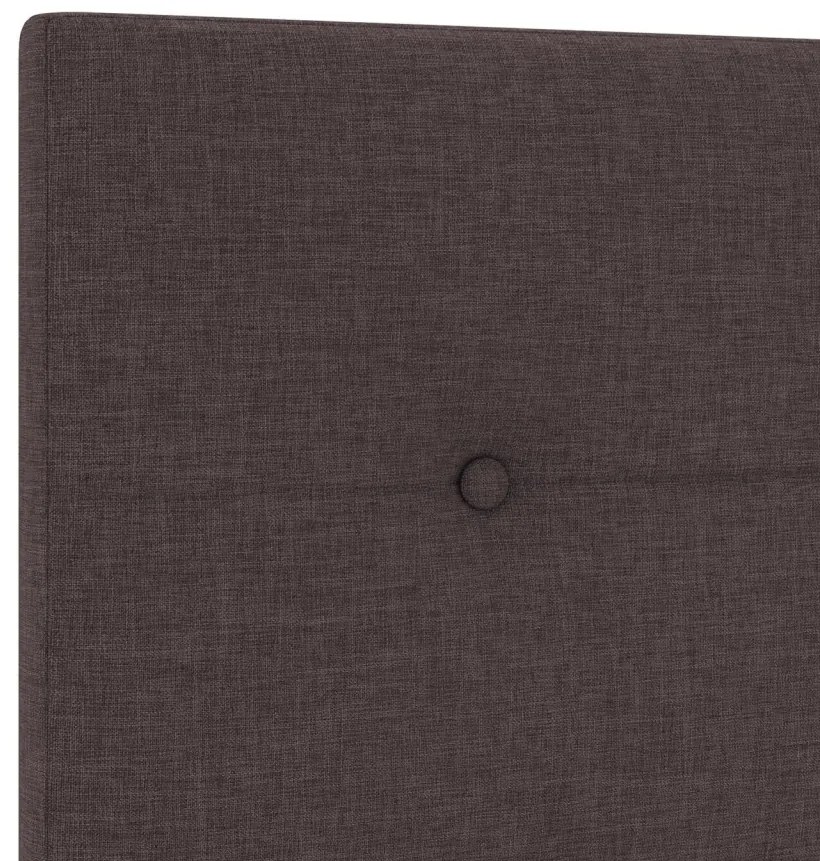 Fejtámla Gombos Tűzött Sötétbarna 100 cm Textil